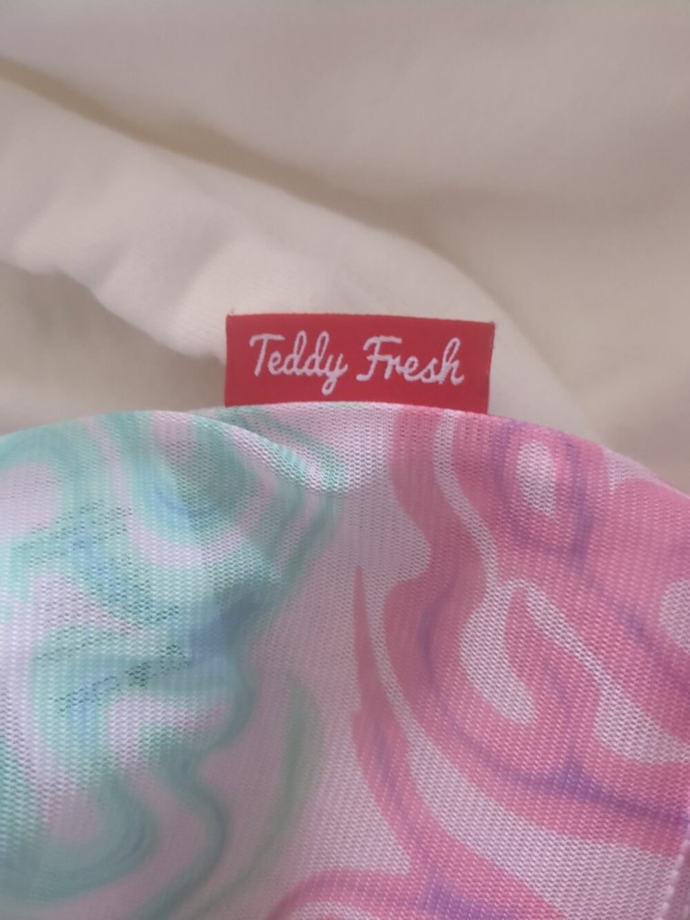 Teddy Fresh Digital Print Mesh Mock Neck Top - XS - Picture 6 of 9